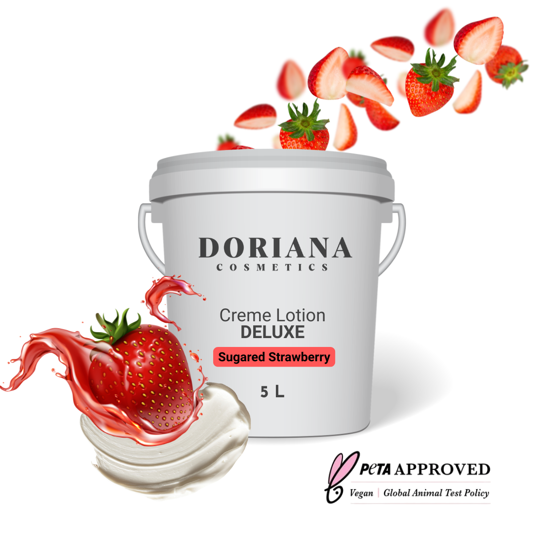 Creme Lotion DELUXE | Duft: Sugared Strawberry | BULK 5 Liter