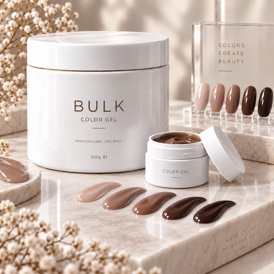 BULK ⎥ UV-Farbgele BASIC ⎥ BRAUN / NUDE Colors ⎥ 500 ml